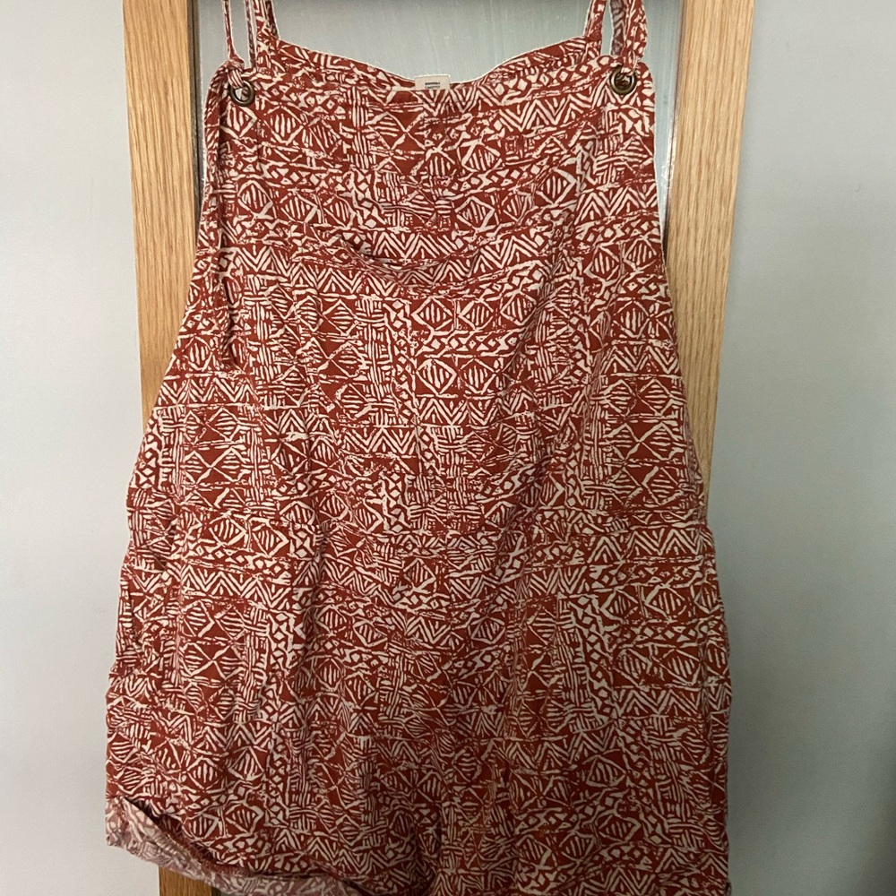 Billabong printed linen overalls